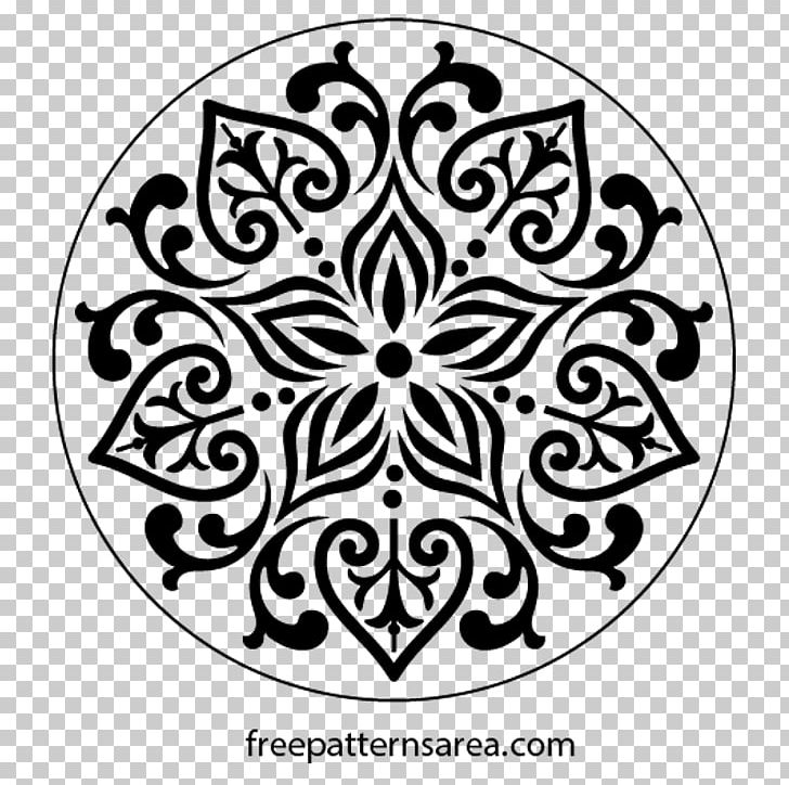 Ornament Art Stencil PNG, Clipart, Area, Art, Black, Black And White, Circle Free PNG Download