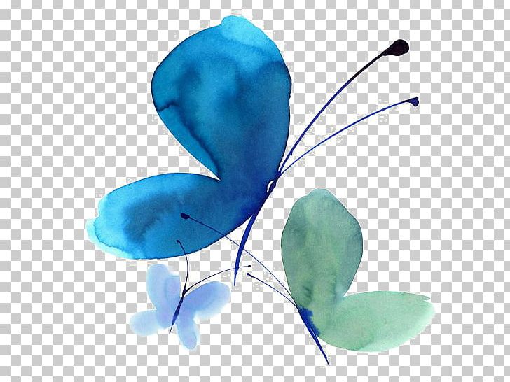Butterfly Watercolour Flowers Watercolor Painting Ink Wash Painting PNG, Clipart, Beginners, Blue, Blue Butterfly, Butterflies, Butterfly Group Free PNG Download