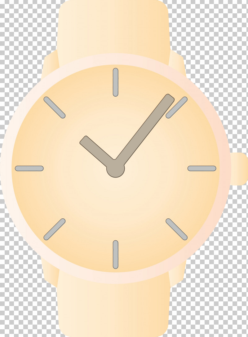 Analog Watch Watch White Yellow Beige PNG, Clipart, Analog Watch, Beige, Paint, Strap, Watch Free PNG Download