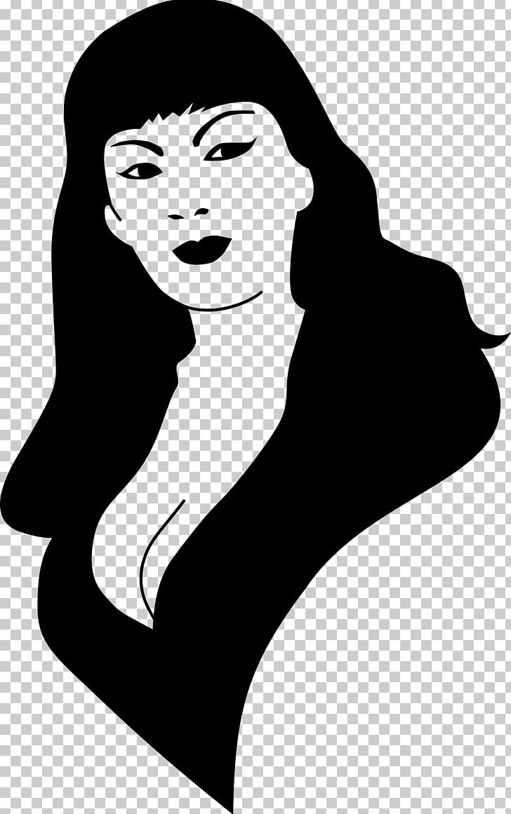 Female PNG, Clipart, Art, Beauty, Black, Black And White, Black Hair Free PNG Download