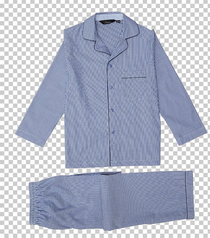 Pajamas Dress Shirt Clothing Sleeve Nightwear PNG, Clipart, Bathrobe, Blue, Button, Clothing, Clothing Accessories Free PNG Download