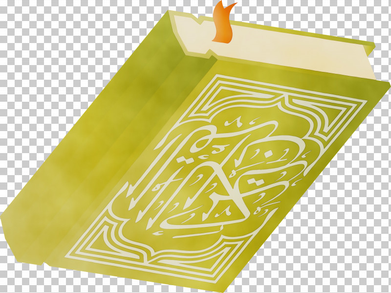 Rectangle Angle Yellow PNG, Clipart, Angle, Paint, Quran Book, Rectangle, Watercolor Free PNG Download