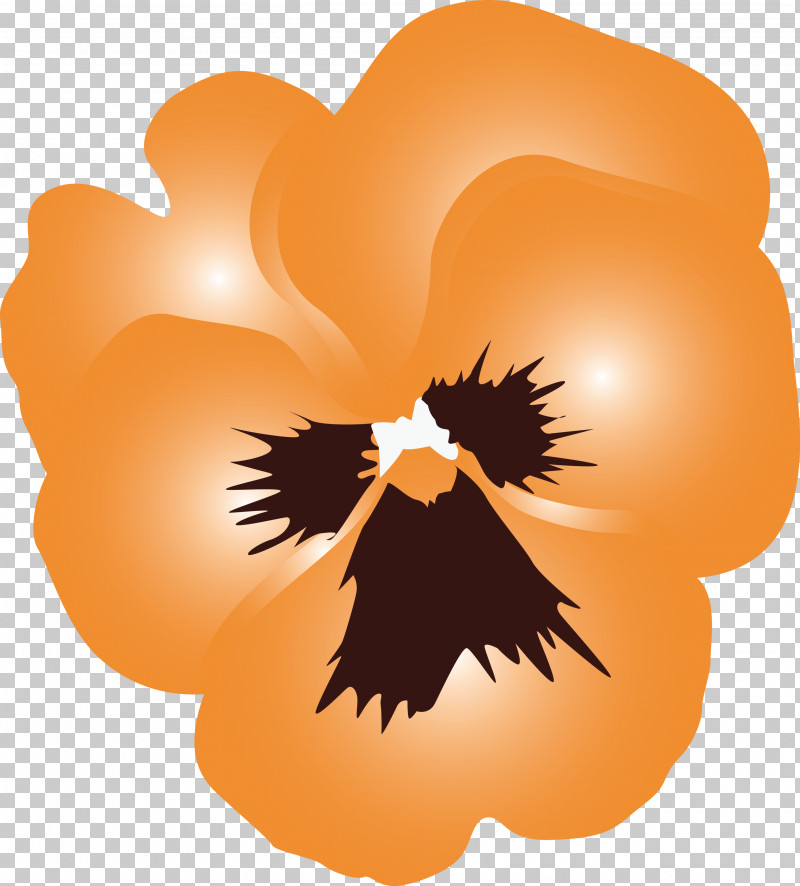 PANSY Spring Flower PNG, Clipart, Orange, Pansy, Plant, Spring Flower, Violet Family Free PNG Download