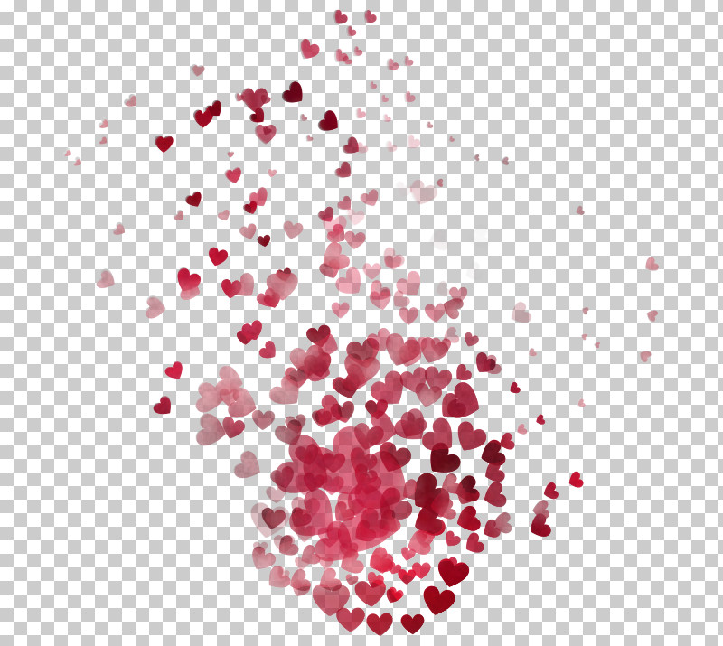 Red Pink Heart Magenta Confetti PNG, Clipart, Confetti, Heart, Magenta, Pink, Red Free PNG Download