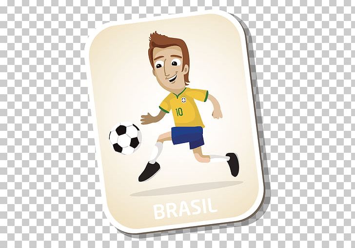 Football Player 2014 FIFA World Cup Cartoon PNG, Clipart, 2014 Fifa World Cup, Ball, Brasil, Brazil, Cartoon Free PNG Download