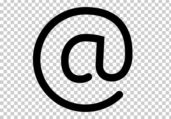 Computer Icons Email Symbol Inbox By Gmail At Sign PNG, Clipart, Area, At Sign, Black And White, Brand, Circle Free PNG Download