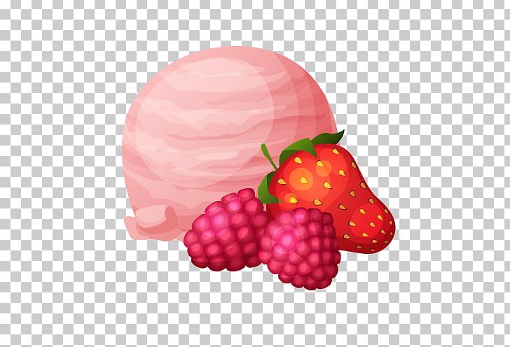 Ice Cream Strawberry Raspberry PNG, Clipart, Aedmaasikas, Auglis, Berry, Cartoon, Cream Free PNG Download