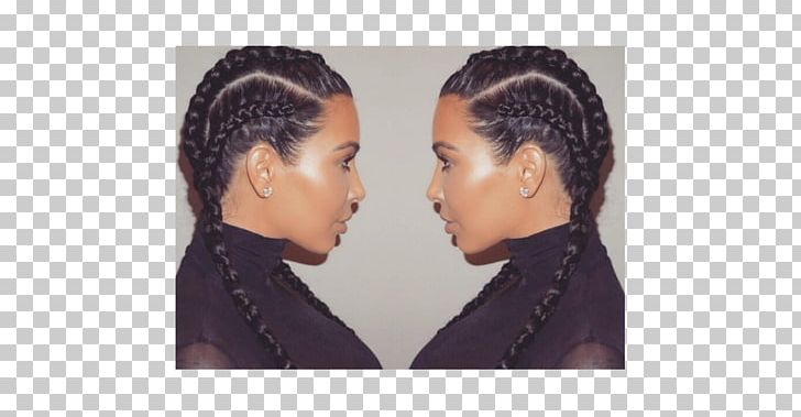 Kim Kardashian Khloé Kardashian Box Braids Hairstyle PNG, Clipart, Black Hair, Box Braids, Braid, Chin, Cornrows Free PNG Download