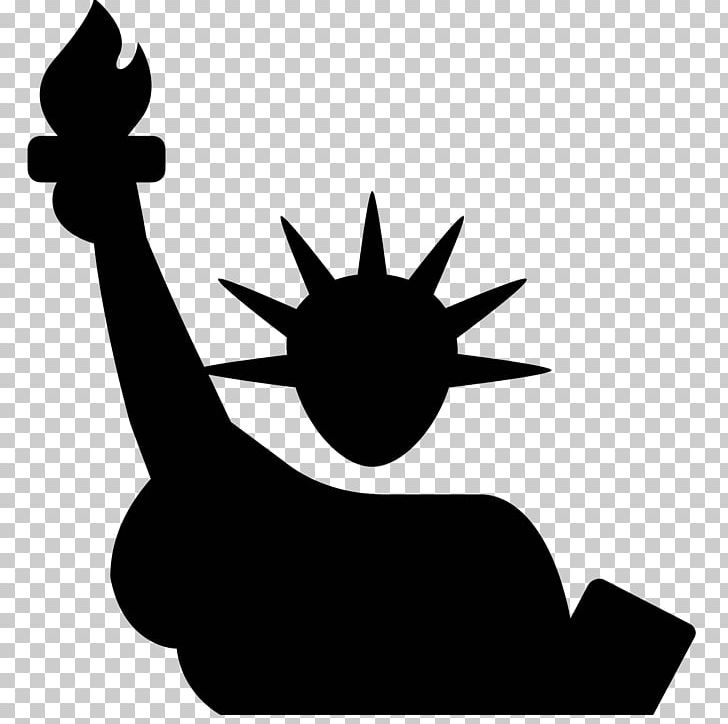 Statue Of Liberty Computer Icons PNG, Clipart, Artwork, Black And White, Computer Icons, Download, Flat Design Free PNG Download