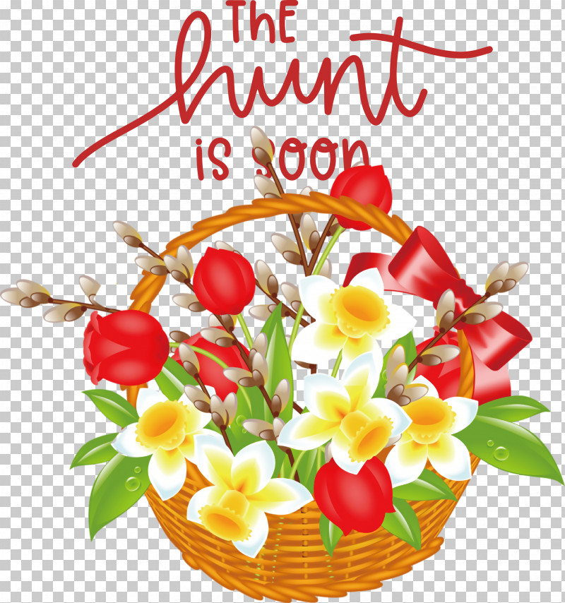Easter Day The Hunt Is Soon Hunt PNG, Clipart, Basket, Easter Basket, Easter Day, Easter Egg, Floral Design Free PNG Download