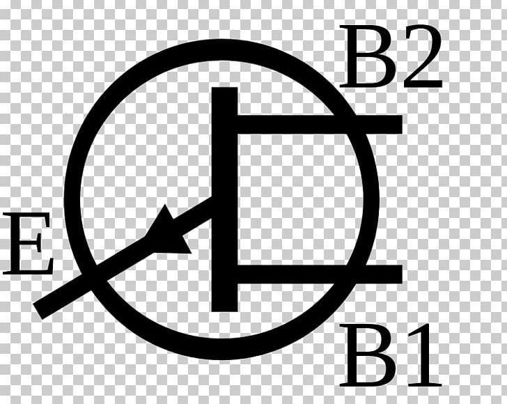 Unijunction Transistor Wiring Diagram Electronic Symbol Relaxation Oscillator PNG, Clipart, Angle, Area, Black And White, Brand, Circle Free PNG Download