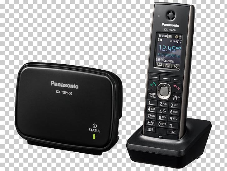 Digital Enhanced Cordless Telecommunications Panasonic KX-TGP60 VoIP Phone Cordless Telephone Session Initiation Protocol PNG, Clipart, Cellular Network, Electronic Device, Electronics, Feature Phone, Gadget Free PNG Download
