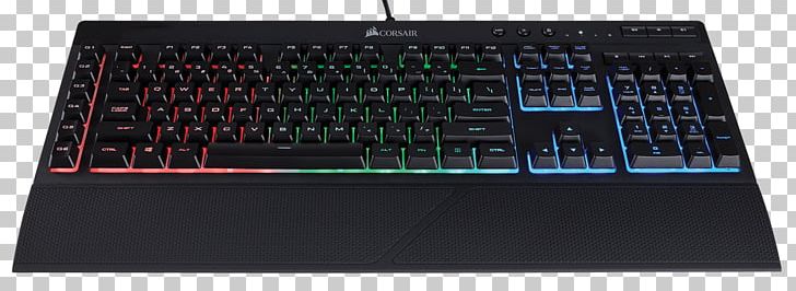 Computer Keyboard Corsair Gaming K55 RGB Computer Mouse Gaming Keypad RGB Color Model PNG, Clipart, Backlight, Computer, Computer Hardware, Computer Keyboard, Electronic Device Free PNG Download