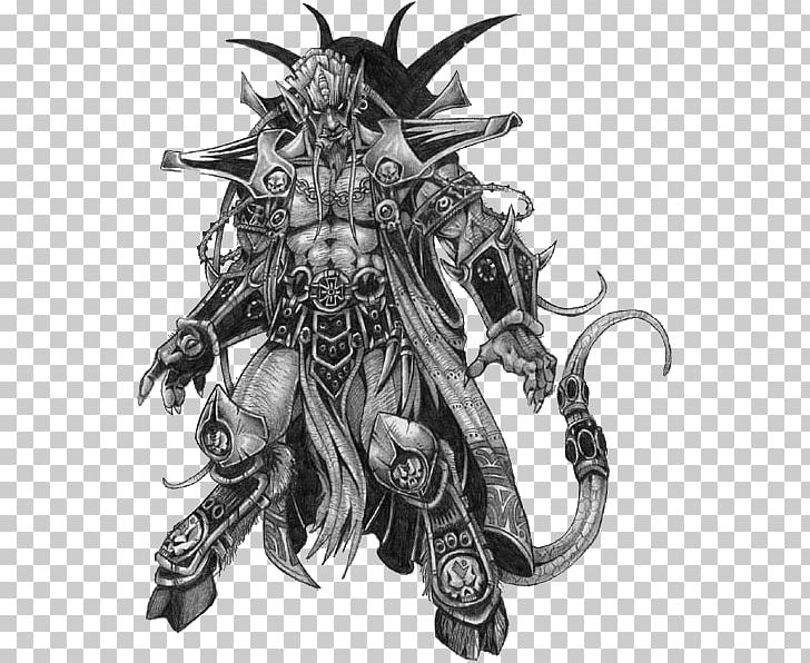 Warlords Of Draenor Warcraft: The Roleplaying Game Warcraft II: Tides Of Darkness Warcraft III: Reign Of Chaos Defense Of The Ancients PNG, Clipart, Armour, Black And White, Blizzard, Dragon, Fictional Character Free PNG Download