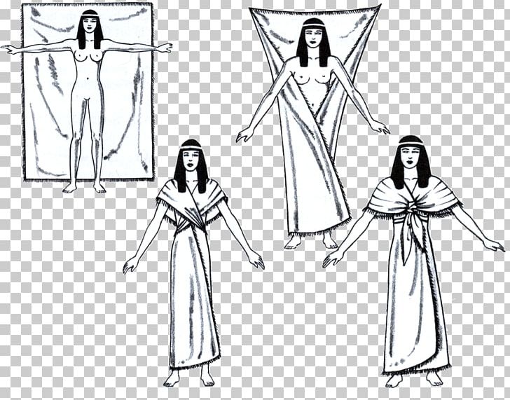 Ancient Egypt Ancient Greece Tunic Ancient History Clothing PNG, Clipart, Angle, Area, Arm, Artwork, Black And White Free PNG Download