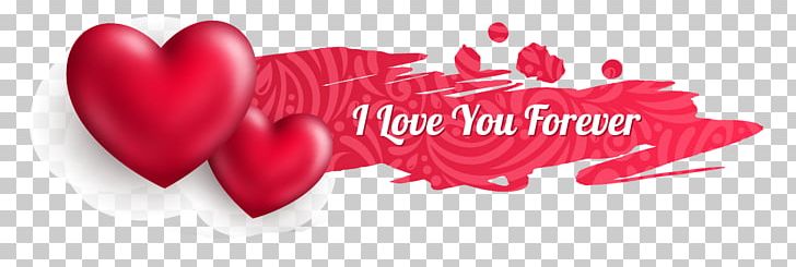 Valentine's Day Heart Web Banner Euclidean PNG, Clipart, Banner, Encapsulated Postscript, Font, Forever, Gift Free PNG Download