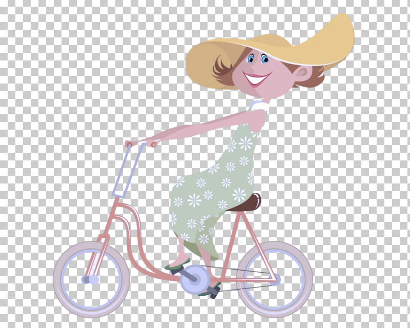 Cartoon Vehicle Pink Bicycle Cycling PNG, Clipart, Bicycle, Bicycle Accessory, Cartoon, Cycling, Pink Free PNG Download