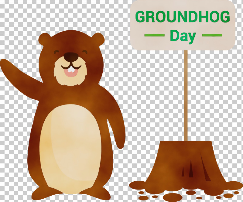 Groundhog Day PNG, Clipart, Animal Figure, Beaver, Brown, Brown Bear, Cartoon Free PNG Download