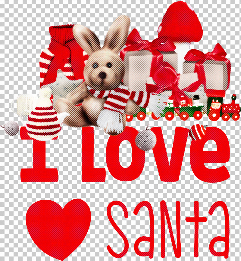 I Love Santa Santa Christmas PNG, Clipart, Christmas, Color, Dj, Grey, I Love Santa Free PNG Download