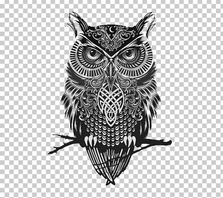 Great Horned Owl Tattoo Flash Idea PNG, Clipart, Animals, Barn Owl, Beak, Bird, Bird Of Prey Free PNG Download