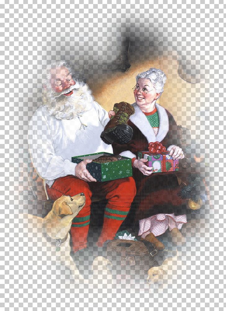 Santa Claus Mrs. Claus Père Noël Christmas Card PNG, Clipart,  Free PNG Download