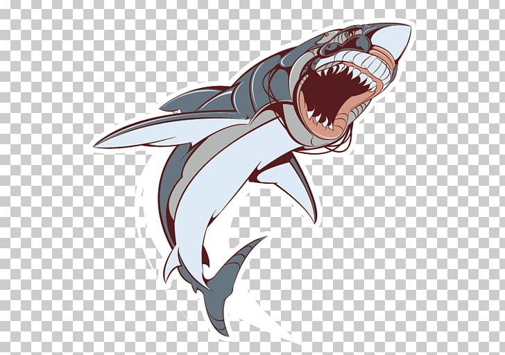 great white shark cartoon images