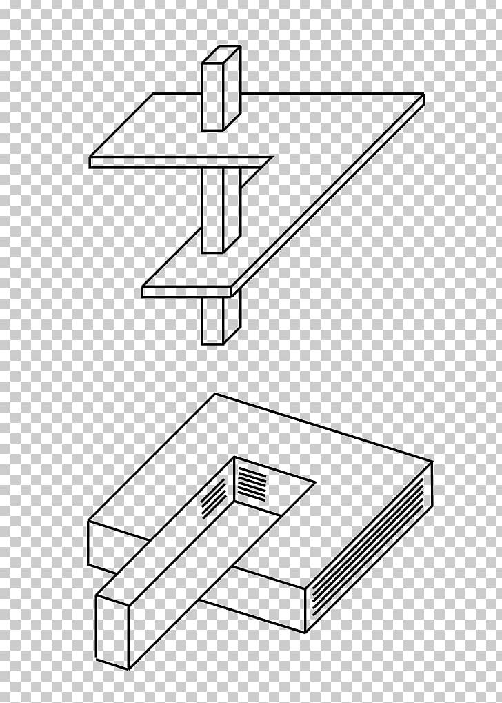 Penrose Triangle Impossible Object Geometric Shape PNG, Clipart, Angle, Area, Artwork, Black, Diagram Free PNG Download