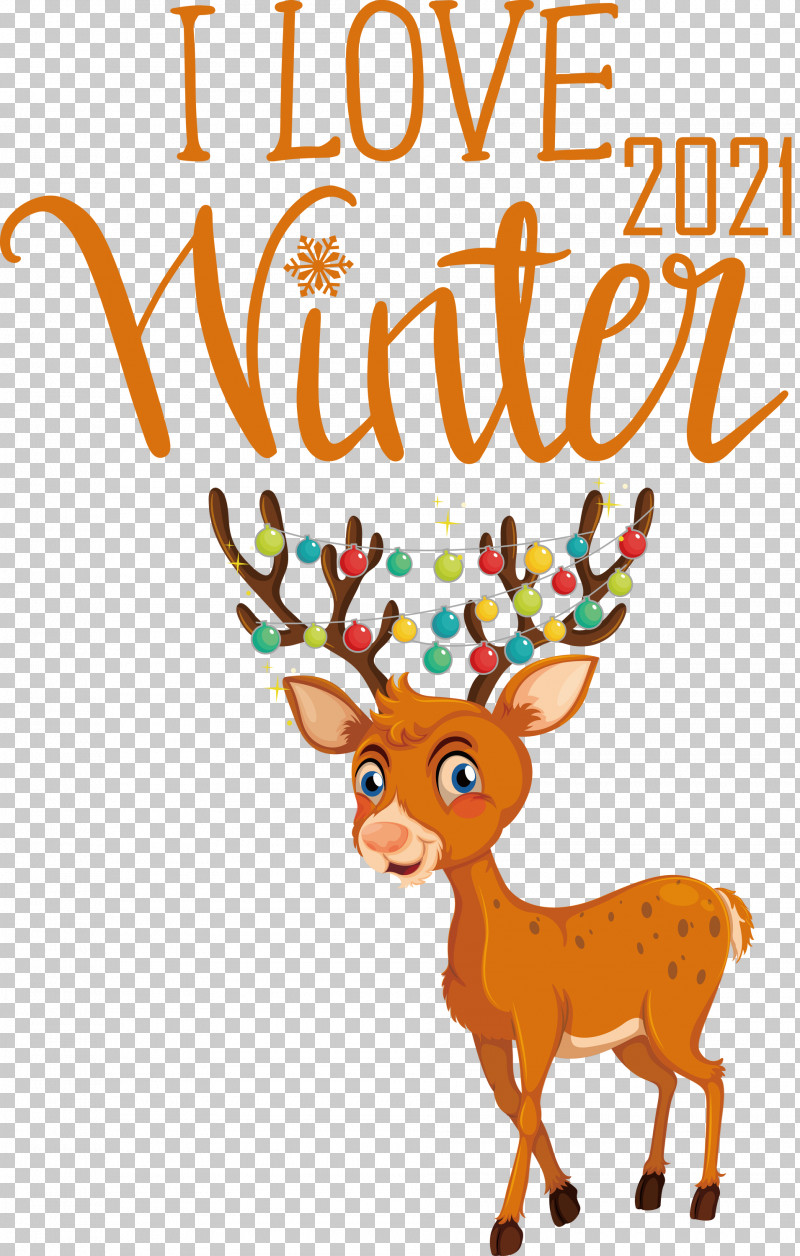 Love Winter Winter PNG, Clipart, Cartoon, Christmas Day, Deer, Love Winter, Moose Free PNG Download