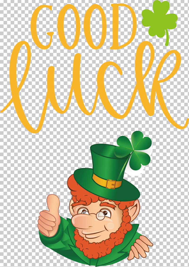 Saint Patrick Patricks Day Good Luck PNG, Clipart, Behavior, Cartoon, Character, Christmas Day, Christmas Ornament Free PNG Download