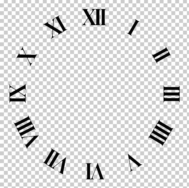 Clock Face Roman Numerals Time PNG, Clipart, Angle, Area, Black, Black And White, Brand Free PNG Download