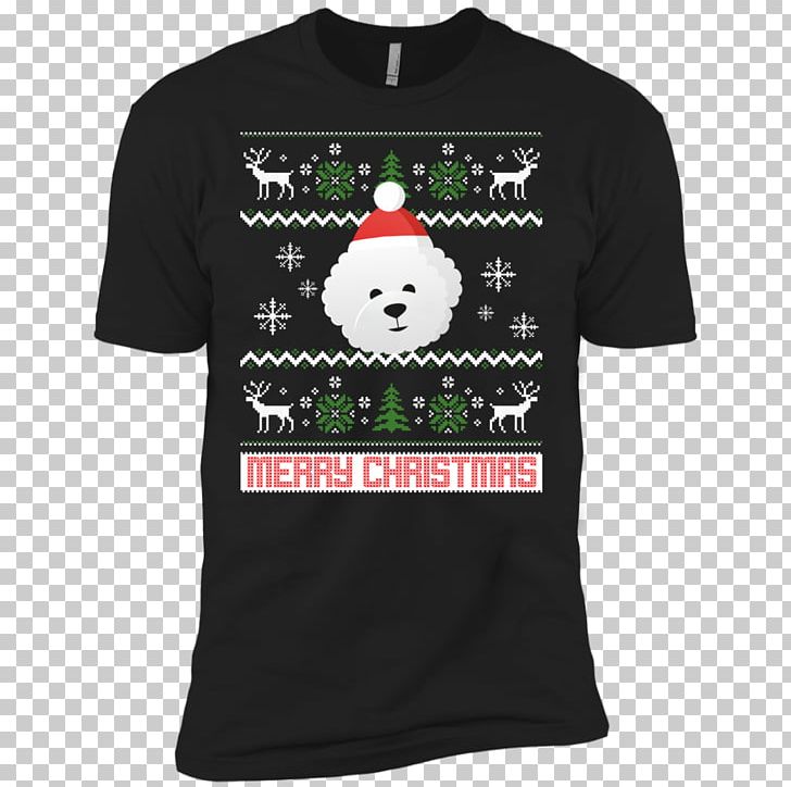 T-shirt Bichon Frise Hoodie Pembroke Welsh Corgi Christmas Jumper PNG, Clipart, Active Shirt, Bichon, Bichon Frise, Black, Bluza Free PNG Download