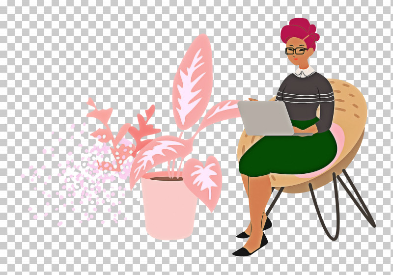 Alone Time Lady Computer PNG, Clipart, Alone Time, Behavior, Cartoon, Chair, Computer Free PNG Download