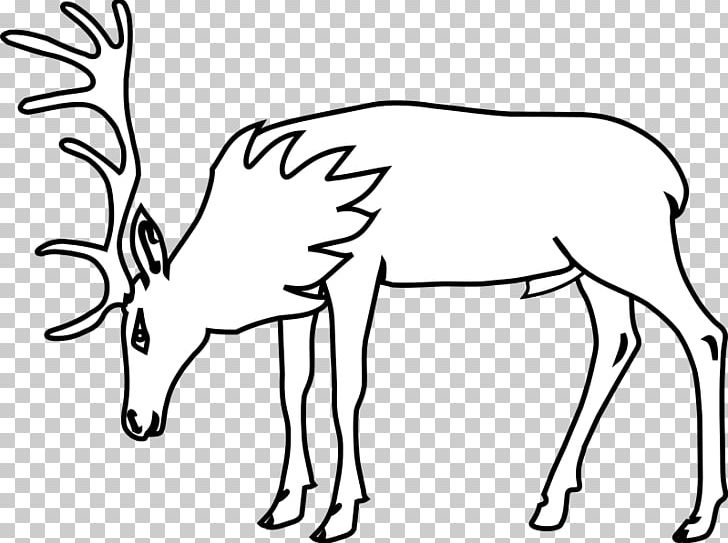 Reindeer Rudolph Drawing PNG, Clipart, Animals, Antler, Black And White, Cerf, Coloring Book Free PNG Download
