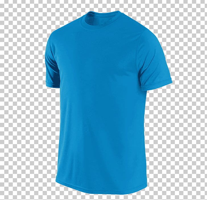 T-shirt Sleeve Clothing Crew Neck PNG, Clipart, Active Shirt, Aqua, Azure, Blue, Clothing Free PNG Download