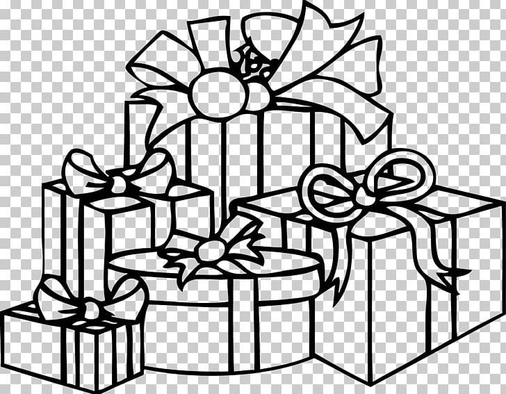 Gift box wrapped in black and white vector or color - stock vector 3065150  | Crushpixel