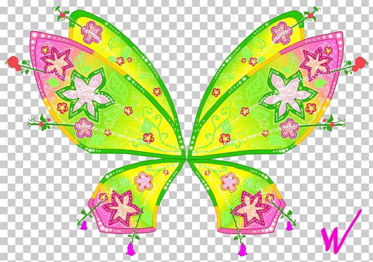 Flora Bloom Musa Stella Tecna PNG, Clipart, Bloom, Brush Footed Butterfly, Butterfly, Deviantart, Fantasy Free PNG Download