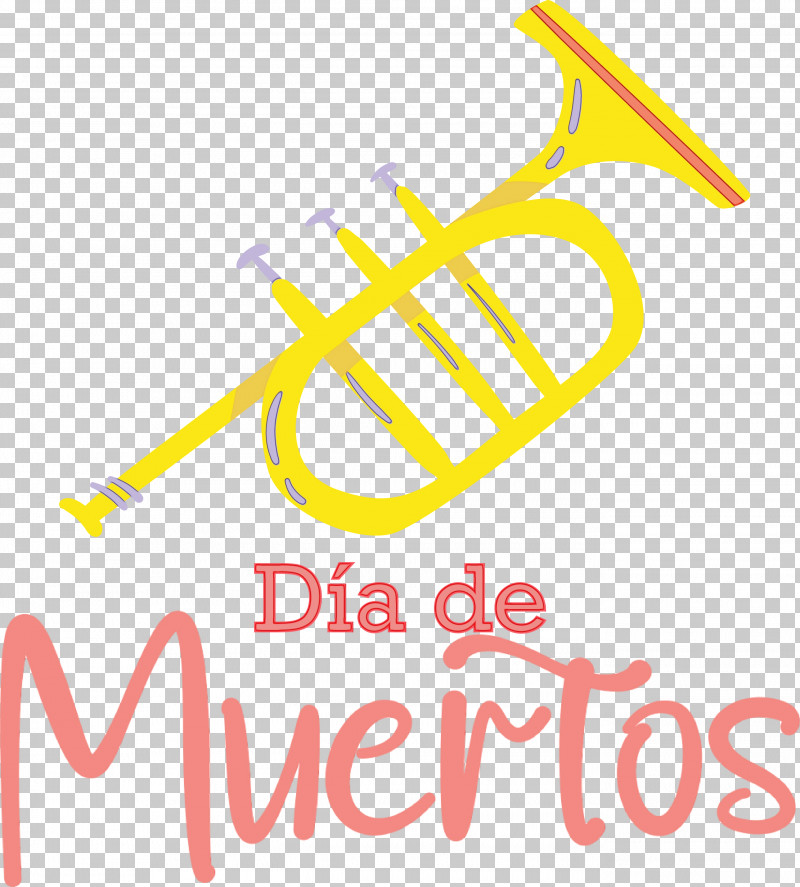 Mellophone Logo Trumpet Yellow Meter PNG, Clipart, D%c3%ada De Muertos, Day Of The Dead, Line, Logo, M Free PNG Download