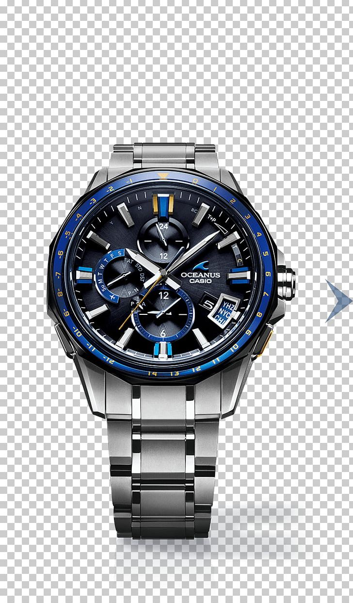Solar-powered Watch Casio Oceanus Clock PNG, Clipart, Brand, Casio, Casio Oceanus, Clock, Cobalt Blue Free PNG Download