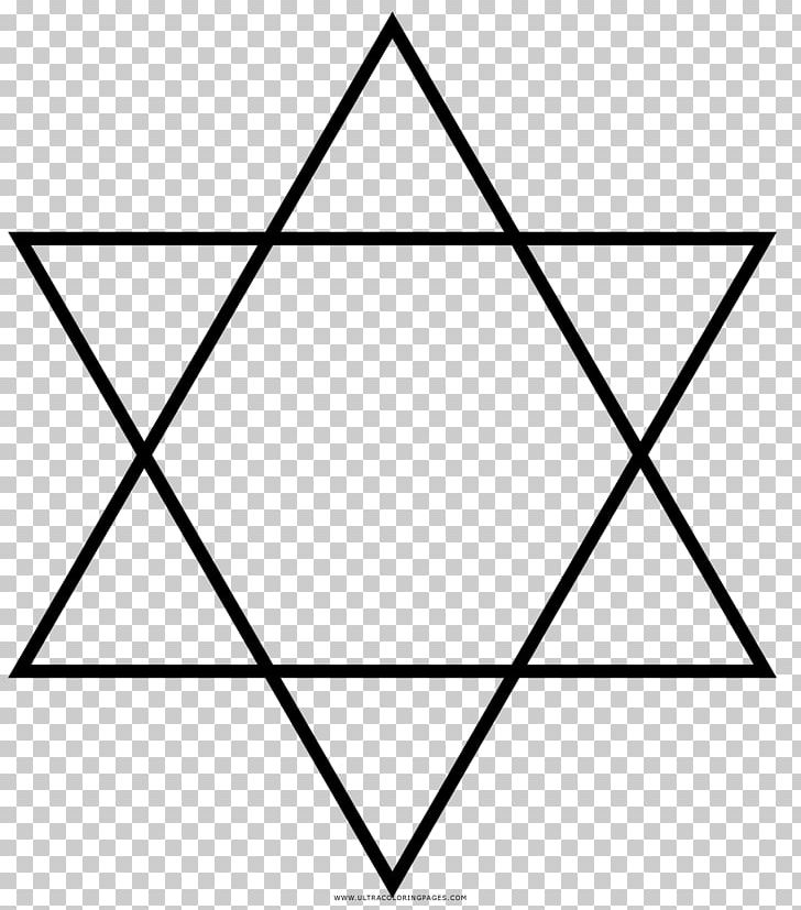 Star Of David Theorem Judaism Symbol PNG, Clipart, Angle, Area, Black, Circle, Coloring Page Free PNG Download