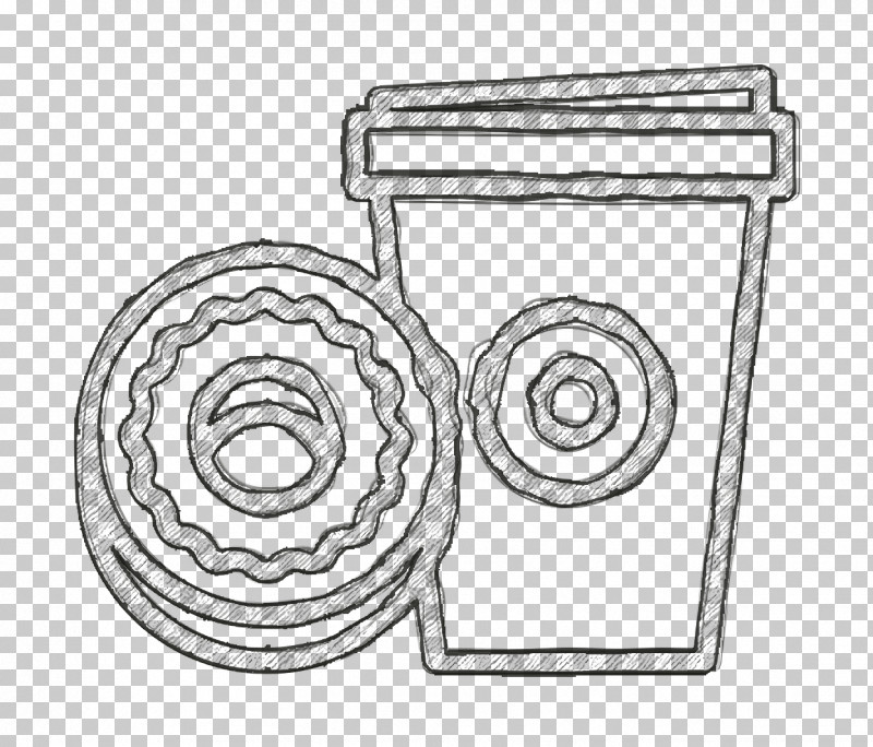 Coffee Icon Donut Icon Paper Cup Icon PNG, Clipart, Coffee Icon, Donut Icon, Line Art, Paper Cup Icon Free PNG Download