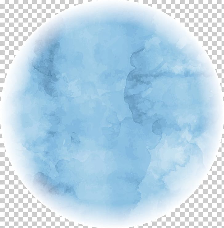 Blue Circular Watercolour PNG, Clipart, Blue, Blue Watercolor, Circular, Circular Shading, Cloud Free PNG Download