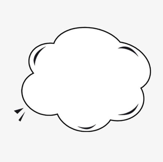 Black And White Clouds Dialog Box Png Clipart Black Black
