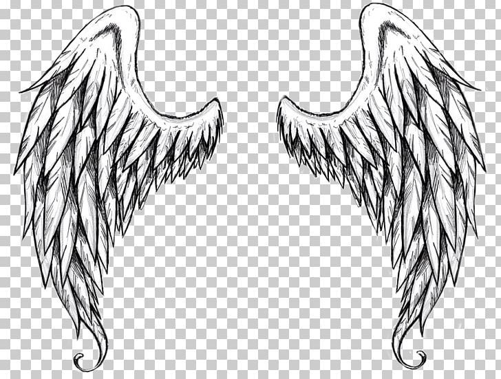 Drawing Outline Angel PNG, Clipart, Angel, Art Angel, Beak, Black And White, Body Jewelry Free PNG Download