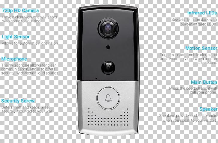 Door Bells & Chimes Smart Doorbell Wi-Fi Wireless Security Camera Output Device PNG, Clipart, 720p, Camera, Chime, Door Bells Chimes, Door Phone Free PNG Download