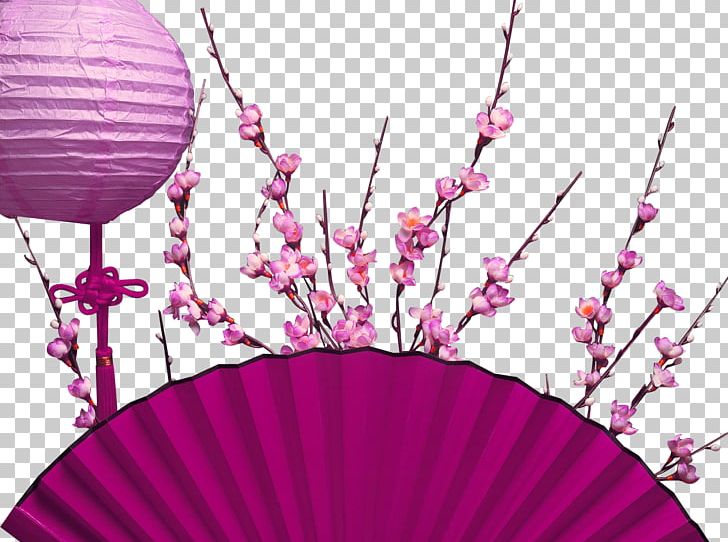 Purple Chinese Fancy Flower Dinette Decorative Pattern PNG, Clipart, Balloon, Blossom, Branch, Chinese New Year, Chinese Style Free PNG Download