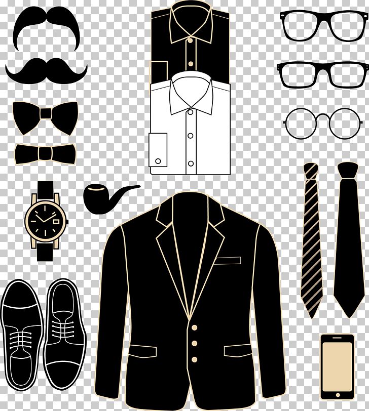 Suit Clothing Fashion Illustration PNG, Clipart, Black, Black And White, Blazer, Bow Tie, Clothes Free PNG Download