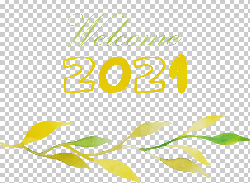 Logo Font Yellow Flower Meter PNG, Clipart, Bedding, Flower, Happy New Year, Happy New Year 2021, Hello 2021 Free PNG Download