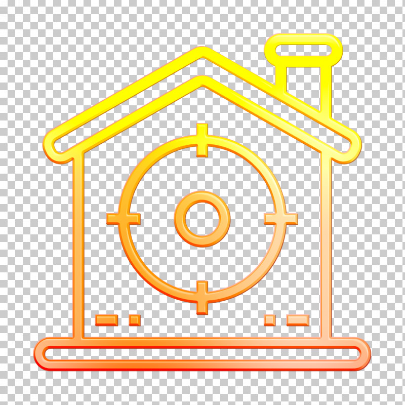 Home Icon Target Icon PNG, Clipart, Home Icon, Line, Symbol, Target Icon, Yellow Free PNG Download
