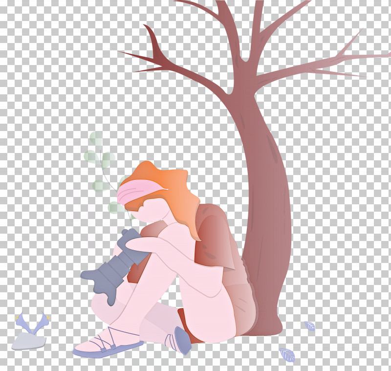 Take Photographs Girl Nature PNG, Clipart, Animation, Branch, Cartoon, Girl, Nature Free PNG Download