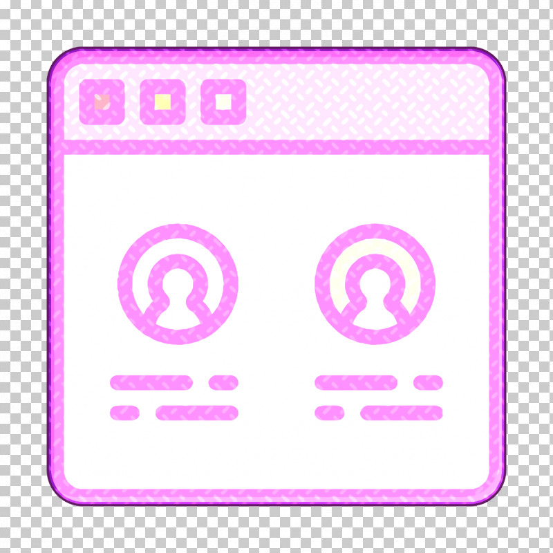 User Interface Vol 3 Icon Window Icon Testimonial Icon PNG, Clipart, Circle, Line, Magenta, Number, Pink Free PNG Download